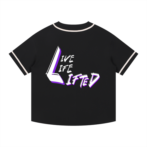 Contrast Piped Button-Up Jersey