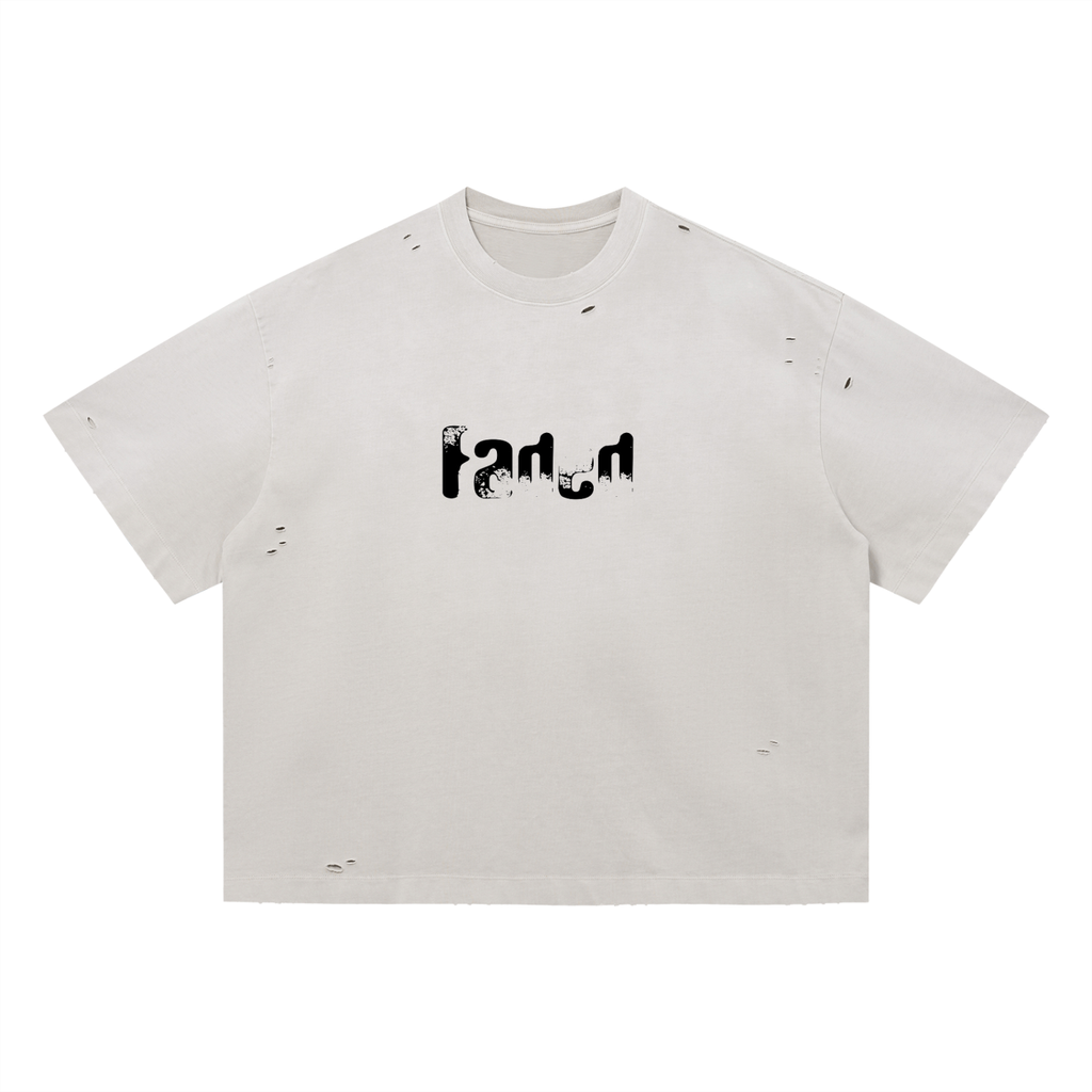 Vintage Washed Distressed Boxy Oversized T-Shirt