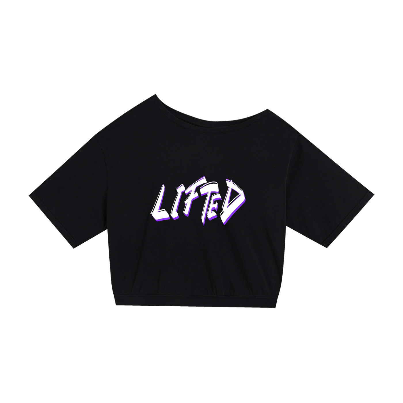 Asymmetric Shoulder Oversized Cotton T-Shirt