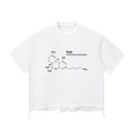 THC Compound Snow Wash Raw-Hem Boxy T-shirt