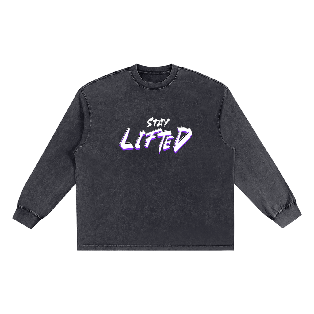 Snow Washed Frayed Edge T-Shirt