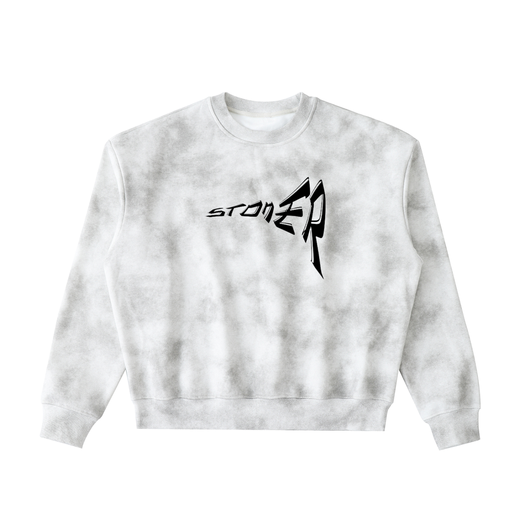 Dirty Washed Boxy Fleeced Sweatshirt