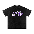 Snow Washed Oversized Cotton T-Shirt